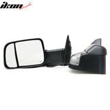 2009-2023 Dodge Ram 1500 2500 3500 Textured Black Towing Mirrors Power Heated w/ LED