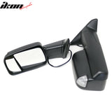 2009-2023 Dodge Ram 1500 2500 3500 Textured Black Towing Mirrors Power Heated w/ LED