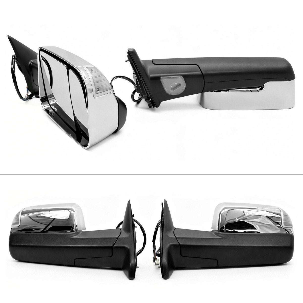 2009-2012 Dodge Ram 1500 2010-2012 2500 3500 Power Heated Towing Mirrors w/ Memory/Turn Signal & Puddle Light