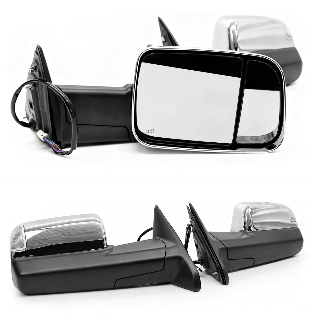 2009-2012 Dodge Ram 1500 2010-2012 2500 3500 Power Heated Towing Mirrors w/ Memory/Turn Signal & Puddle Light