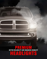 2002-2005 Dodge Ram Headlight Assembly For 1500 2500 3500 20032005 Clear Chrome Lens With Amber Reflector Replacement Left Right