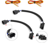 Haitzu 7 Inch LED Round Black Hilo Sealed Beam Headlight Dot Approved Compatible With Jeep Wrangler Jk Hummer H1 H2halo Amber Turn Light Drl H6024 Replacementincluded H4h13 Adaptor 2 Pcs