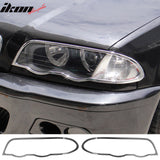Headlight Bezel Cover Trim Surround Rim for BMW 3-Series E46 Sedan 1999-2001 Chrome ABS