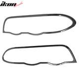 Headlight Bezel Cover Trim Surround Rim for BMW 3-Series E46 Sedan 1999-2001 Chrome ABS