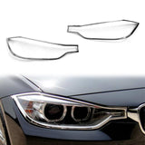2012-2013 BMW F30 3-Series Sedan Headlight Bezels Cover Chrome ABS
