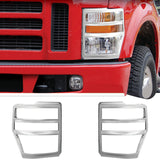 2008-2010 Ford F250 Superduty Chrome Front Headlight Bezels Cover Surround Rim Trim ABS