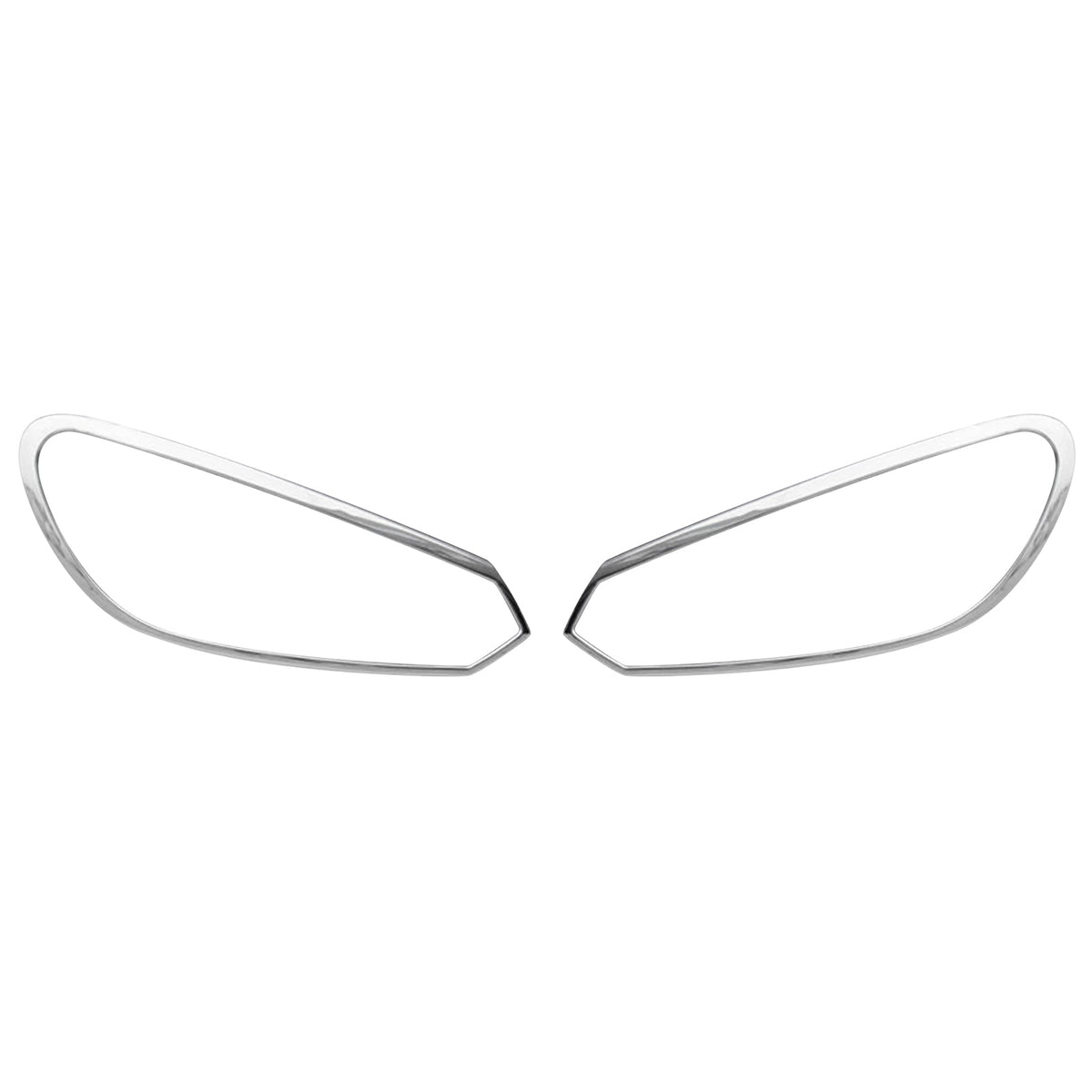 2010-2014 Volkswagen Golf 6 GTI Chrome Headlight Bezels Cover Trim Surround Rim ABS
