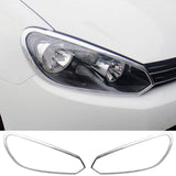 2010-2014 Volkswagen Golf 6 GTI Chrome Headlight Bezels Cover Trim Surround Rim ABS