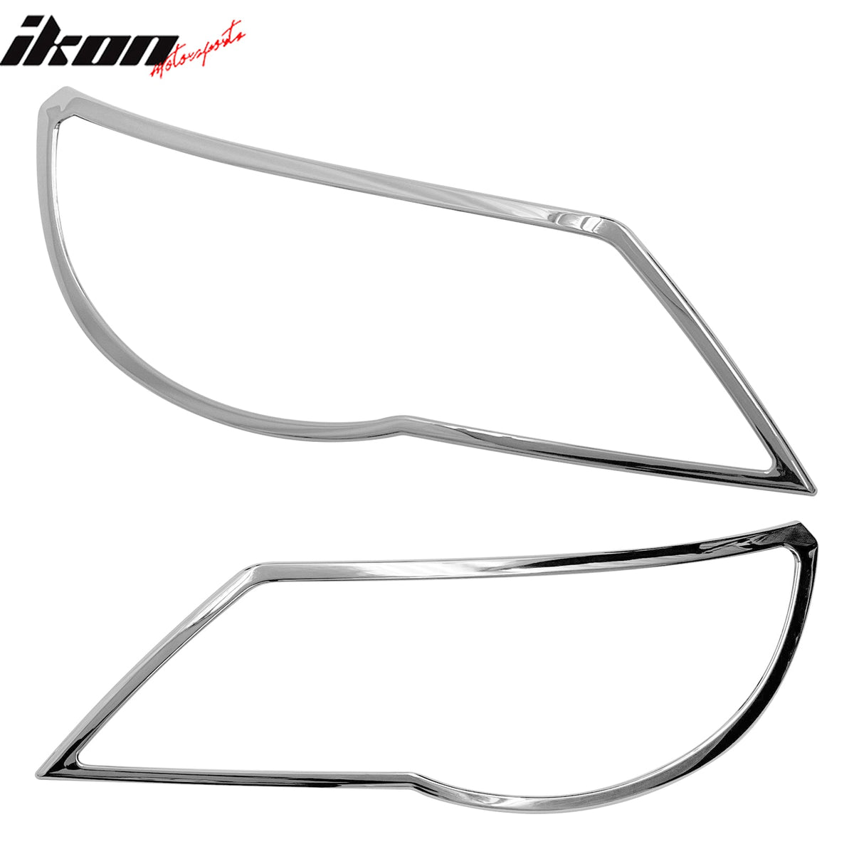 2009-2011 Volkswagen Tiguan Pre-facelift Chrome Headlights Trim Bezel Cover Surround Rim ABS Pair
