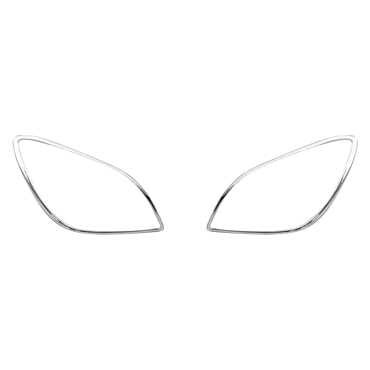 2012-2013 Benz SLK-Class-R172 Chrome Headlights Trim Bezel Cover Surround Rim ABS