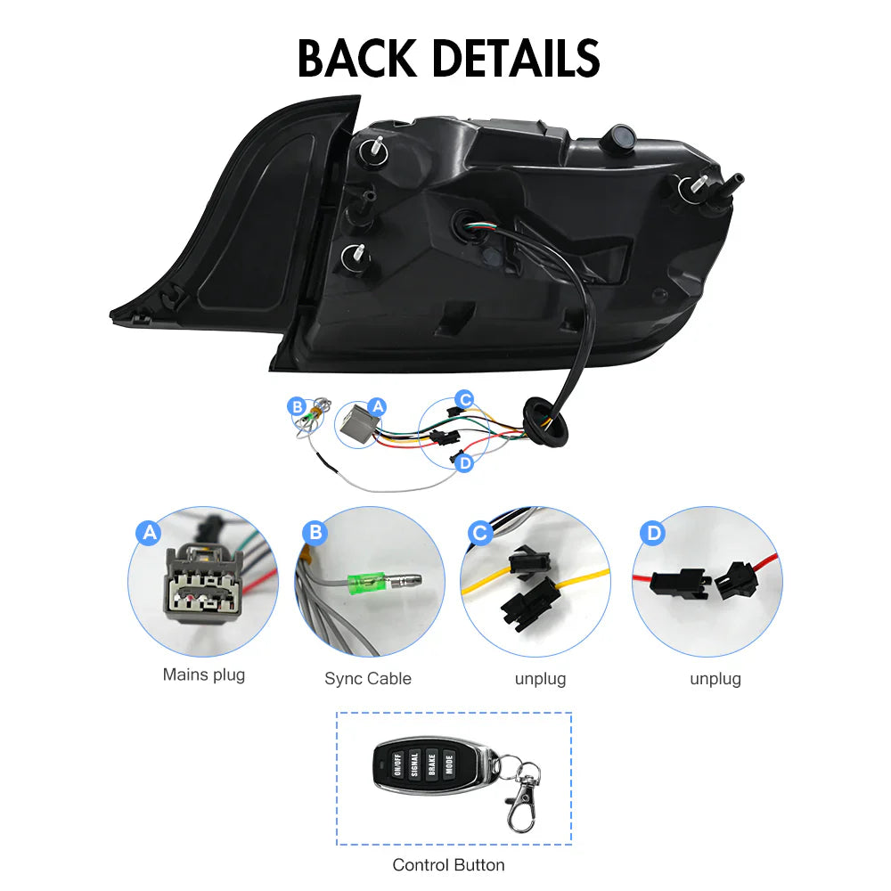 NTXGlow RGB Matrix Tail Lights (2015-2023 Ford Mustang)