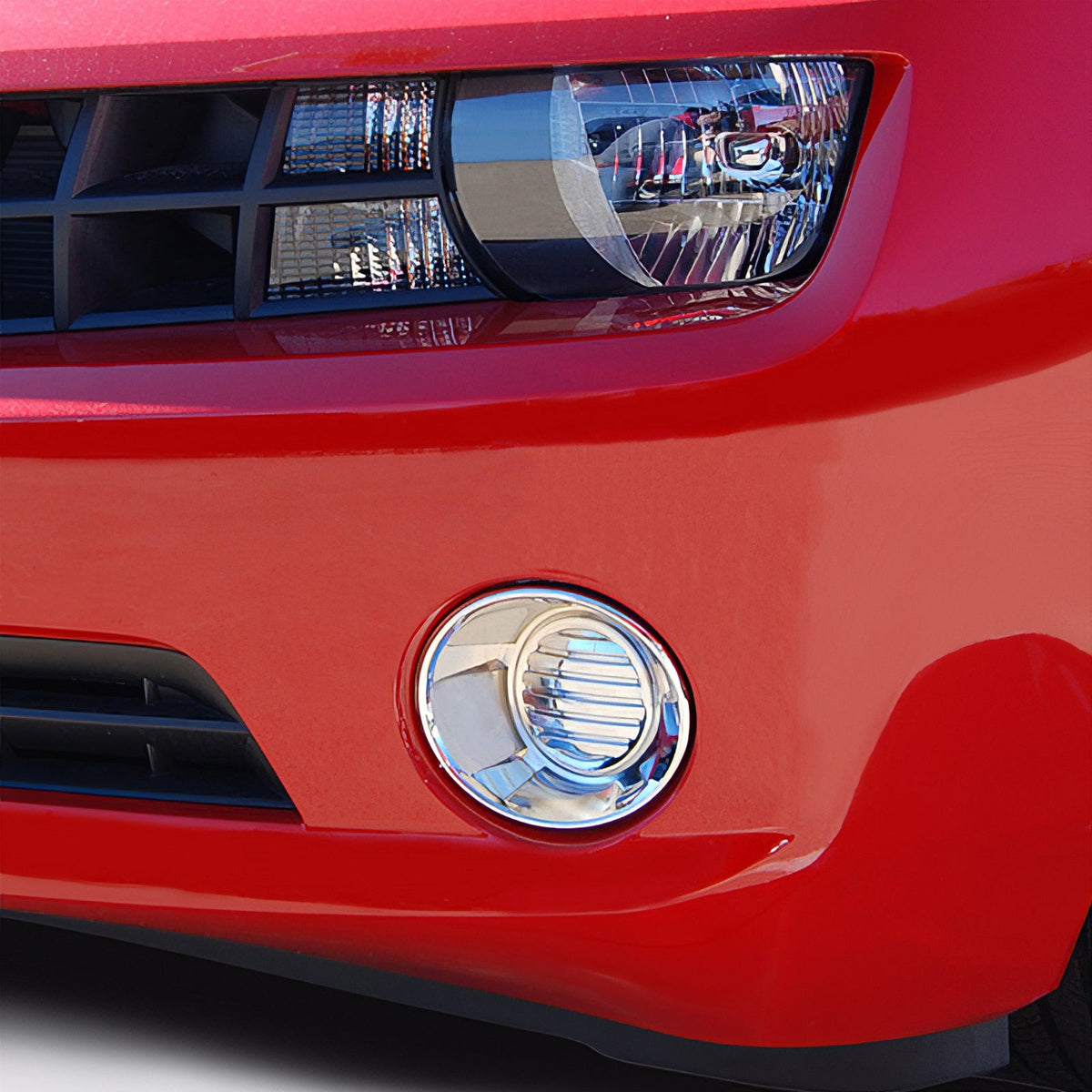 Front Fog Light Cover Trim for Chevrolet Camaro 2010-2013 2PCS Chrome ABS