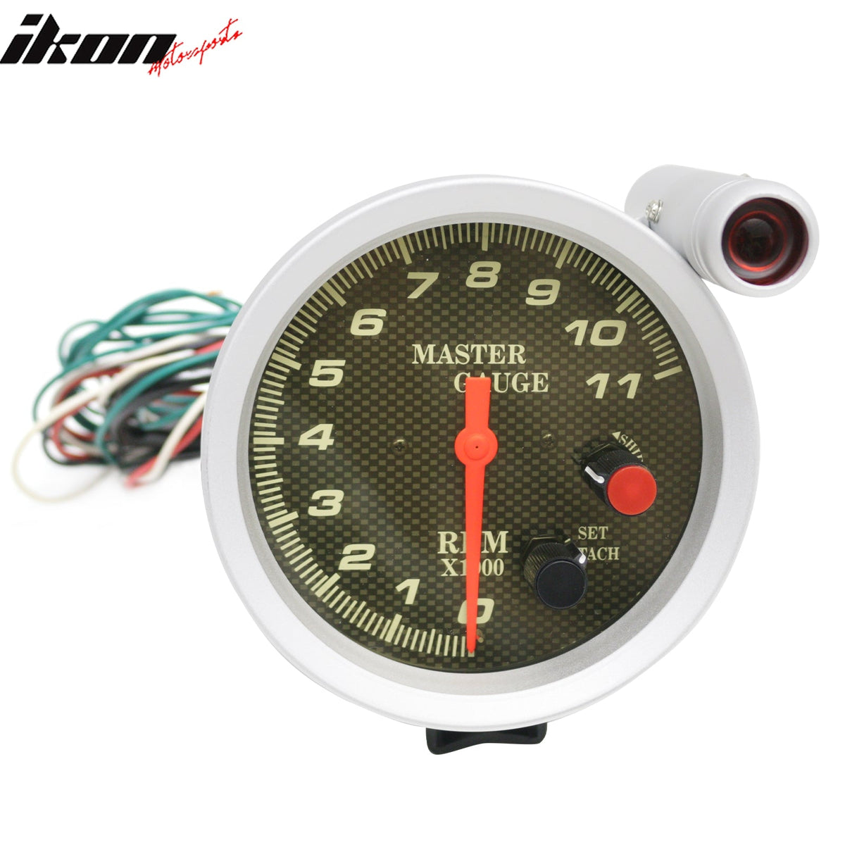 Ikon Motorsports 5" 11000 RPM Universal Auto Car Tachometer Gauge Steel 7 Colors