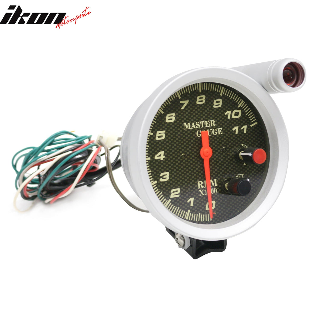 Ikon Motorsports 5" 11000 RPM Universal Auto Car Tachometer Gauge Steel 7 Colors