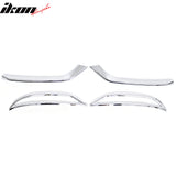 2014-2016 Kia Forte Chrome Front Fog Lights Garnish & Rear Bumper Reflector Lights Bezels