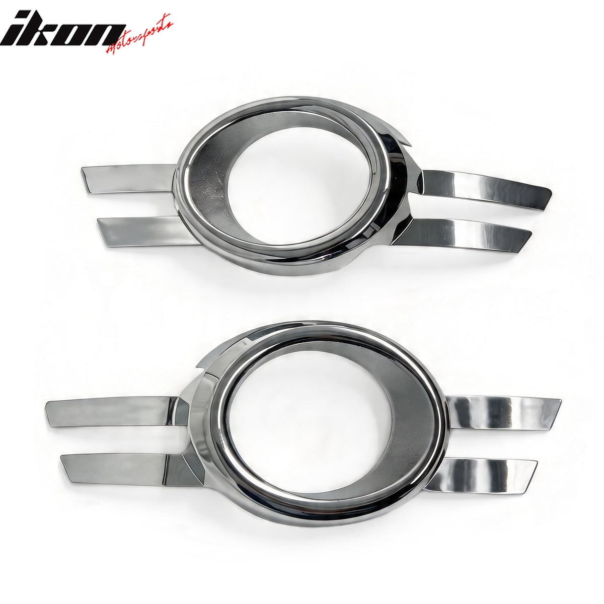 2008-2011 Mercedes-Benz W204 C-Class Chrome Front Fog Lights Bezels Cover ABS 2PCS Set