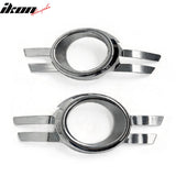 2008-2011 Mercedes-Benz W204 C-Class Chrome Front Fog Lights Bezels Cover ABS 2PCS Set