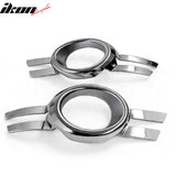 2008-2011 Mercedes-Benz W204 C-Class Chrome Front Fog Lights Bezels Cover ABS 2PCS Set