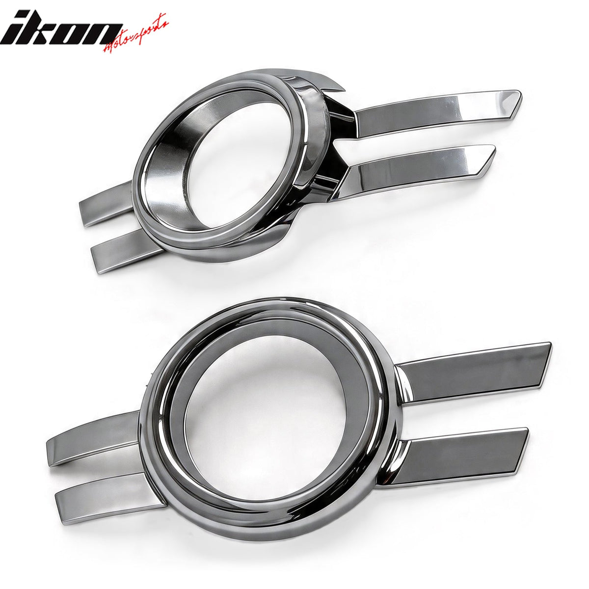 2008-2011 Mercedes-Benz W204 C-Class Chrome Front Fog Lights Bezels Cover ABS 2PCS Set
