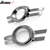2008-2011 Mercedes-Benz W204 C-Class Chrome Front Fog Lights Bezels Cover ABS 2PCS Set