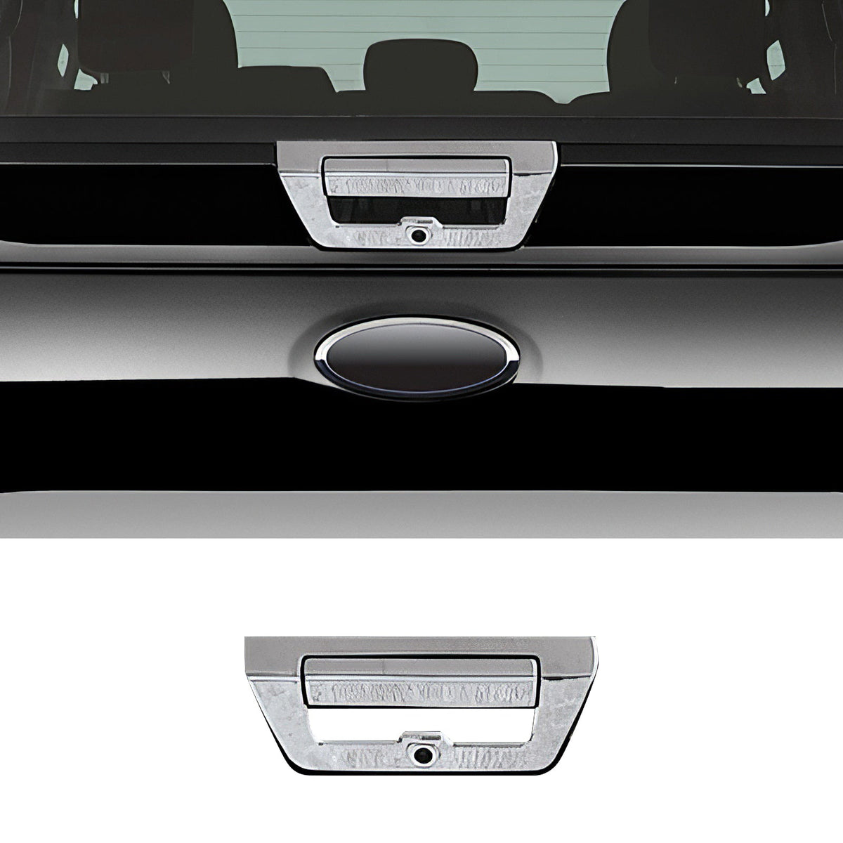 Tailgate Handle Cover Trim for Ford F-150 2015 Chrome W/O Camera Hole ABS
