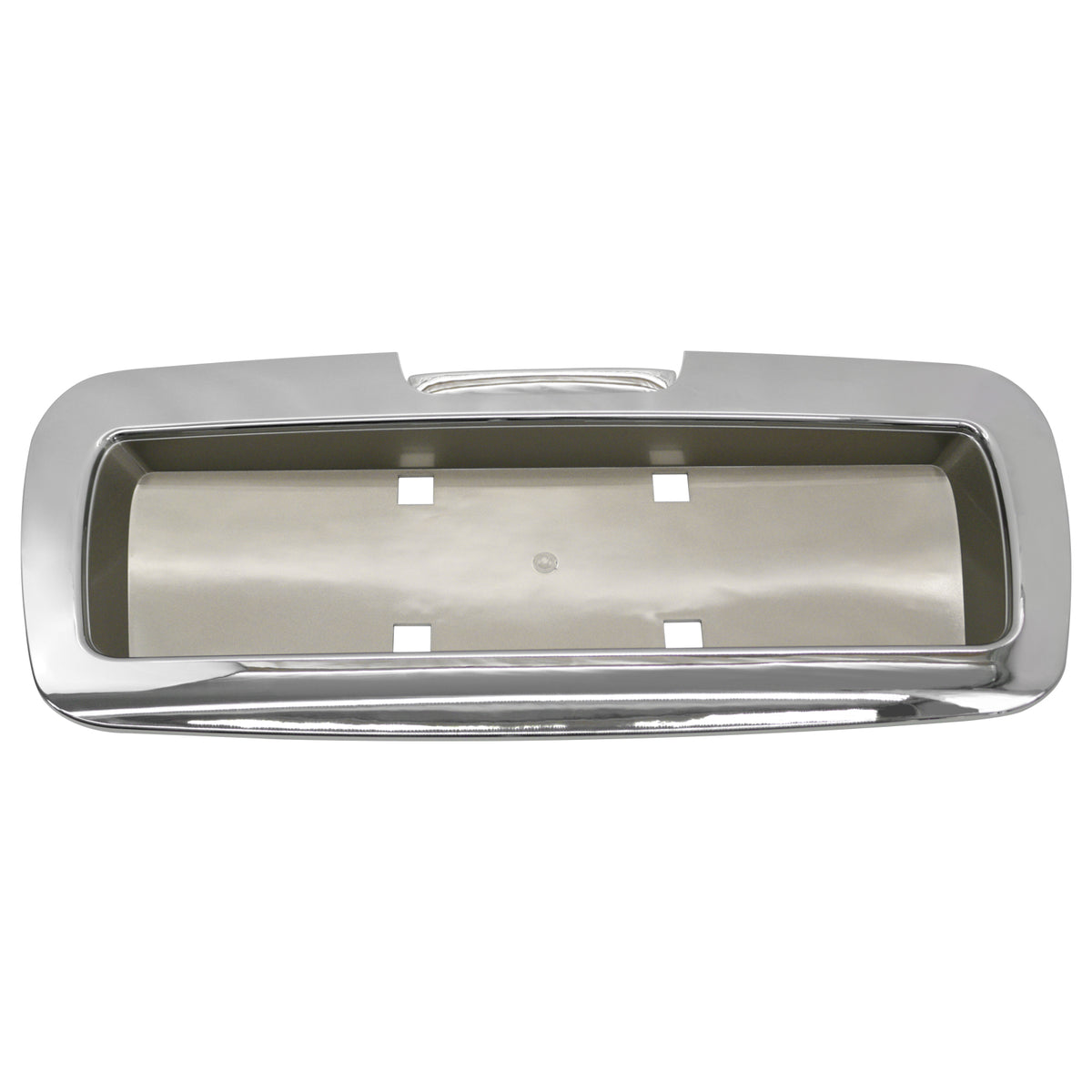 2002-2009 Chevrolet Trailblazer& GMC Envoy Chrome Rear License Plate Panel w/ Frosted Gold Background& Handle Cover