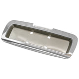 2002-2009 Chevrolet Trailblazer& GMC Envoy Chrome Rear License Plate Panel w/ Frosted Gold Background& Handle Cover