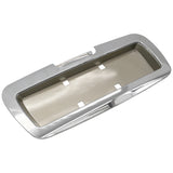 2002-2009 Chevrolet Trailblazer& GMC Envoy Chrome Rear License Plate Panel w/ Frosted Gold Background& Handle Cover
