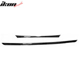 2015-2016 Hyundai Sonata Rear Trunk Tailgate Upper + Lower Molding Cover Lid Upper Lower Trim Panel Garnish Strip Chrome ABS Plastic