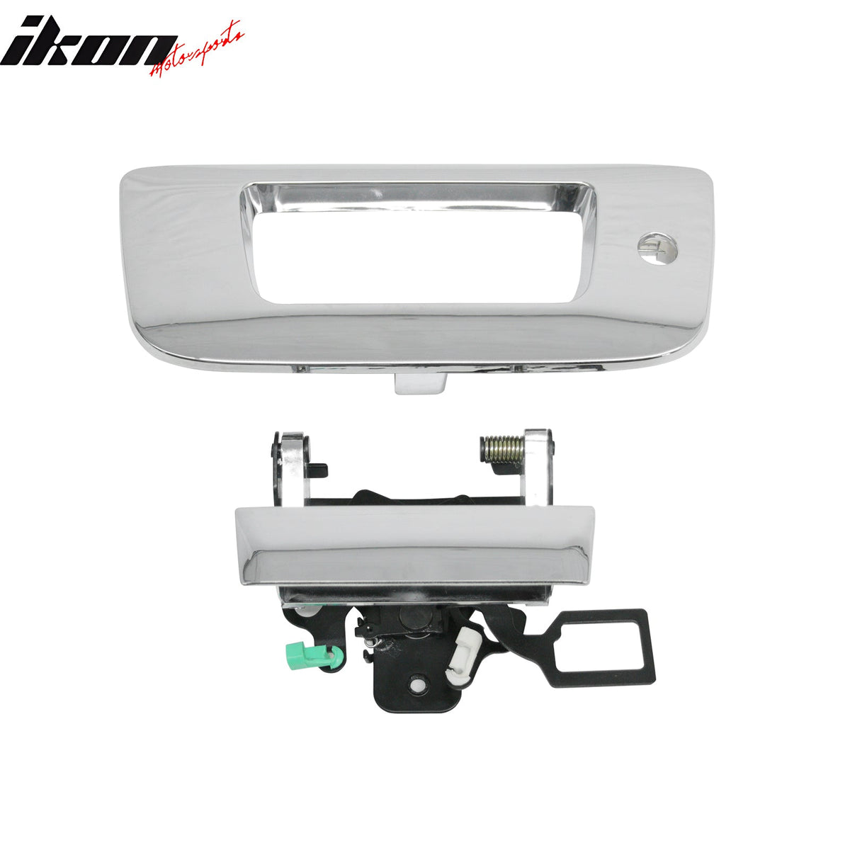 2007-2013 Chevy Silverado GMC Sierra 1500 2008-2014 2500HD 3500HD Chrome Tailgate Door Handle Cover w/ Keyhole ABS