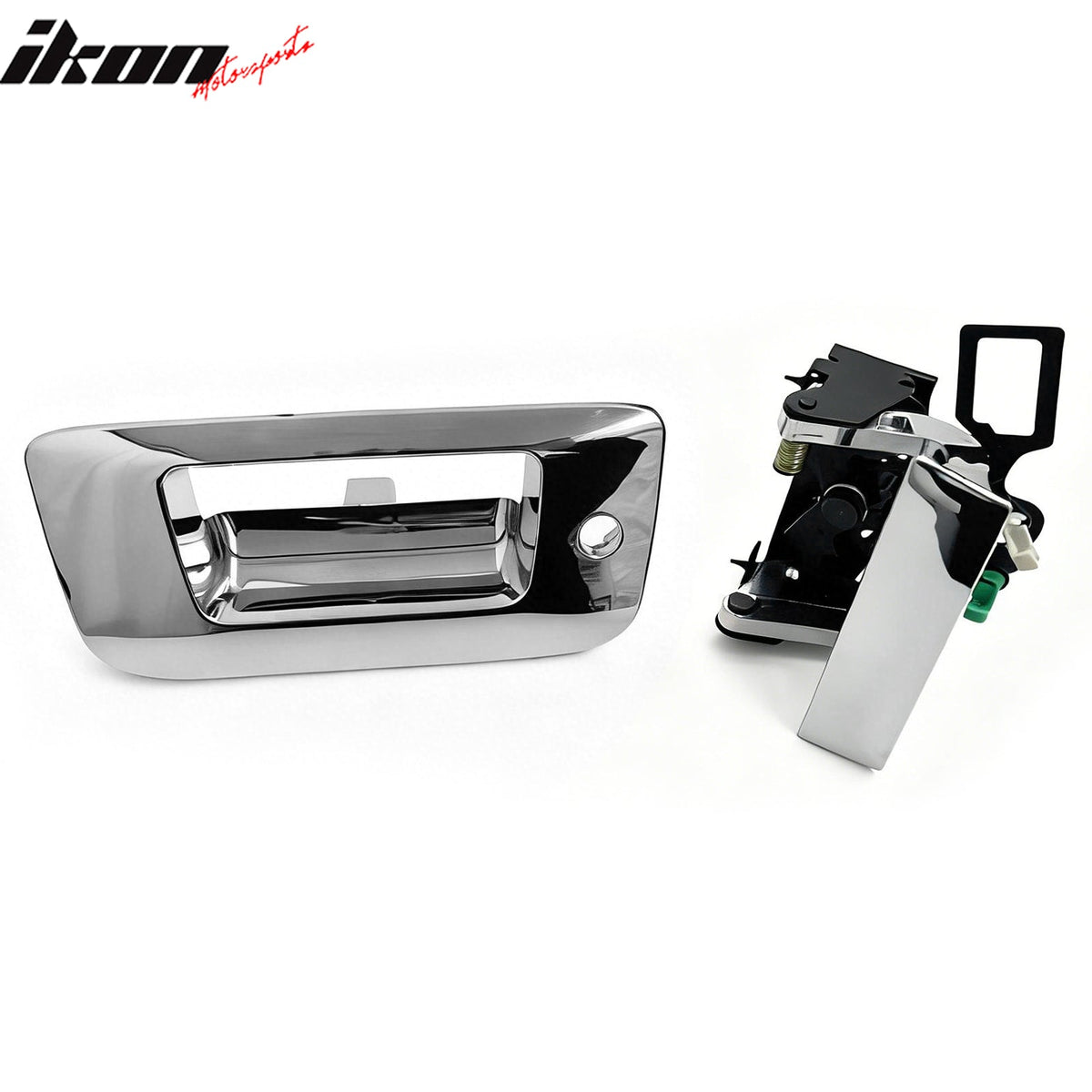 2007-2013 Chevy Silverado & GMC Sierra Rear Liftgate Tailgate Handle Cover Bezel Trim No Keyhole Chrome ABS Plastic