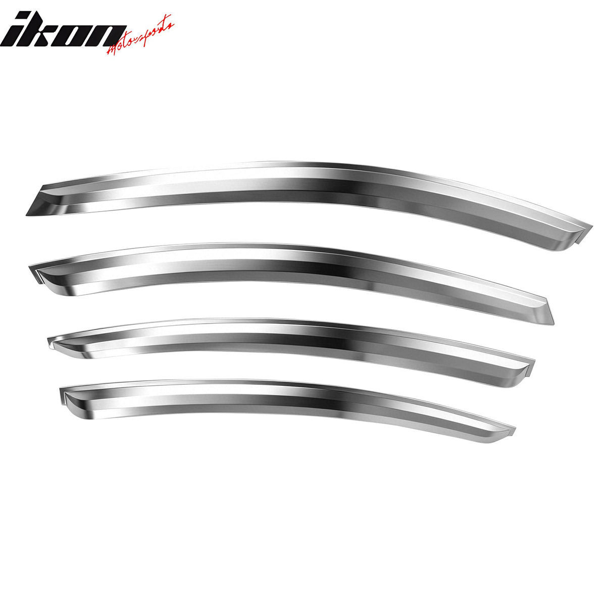 2011-2015 Chevrolet Chevy Cruze Window Visors Vent Wind Rain Sun Guards Deflectors ABS Plastic Chrome 4PCS