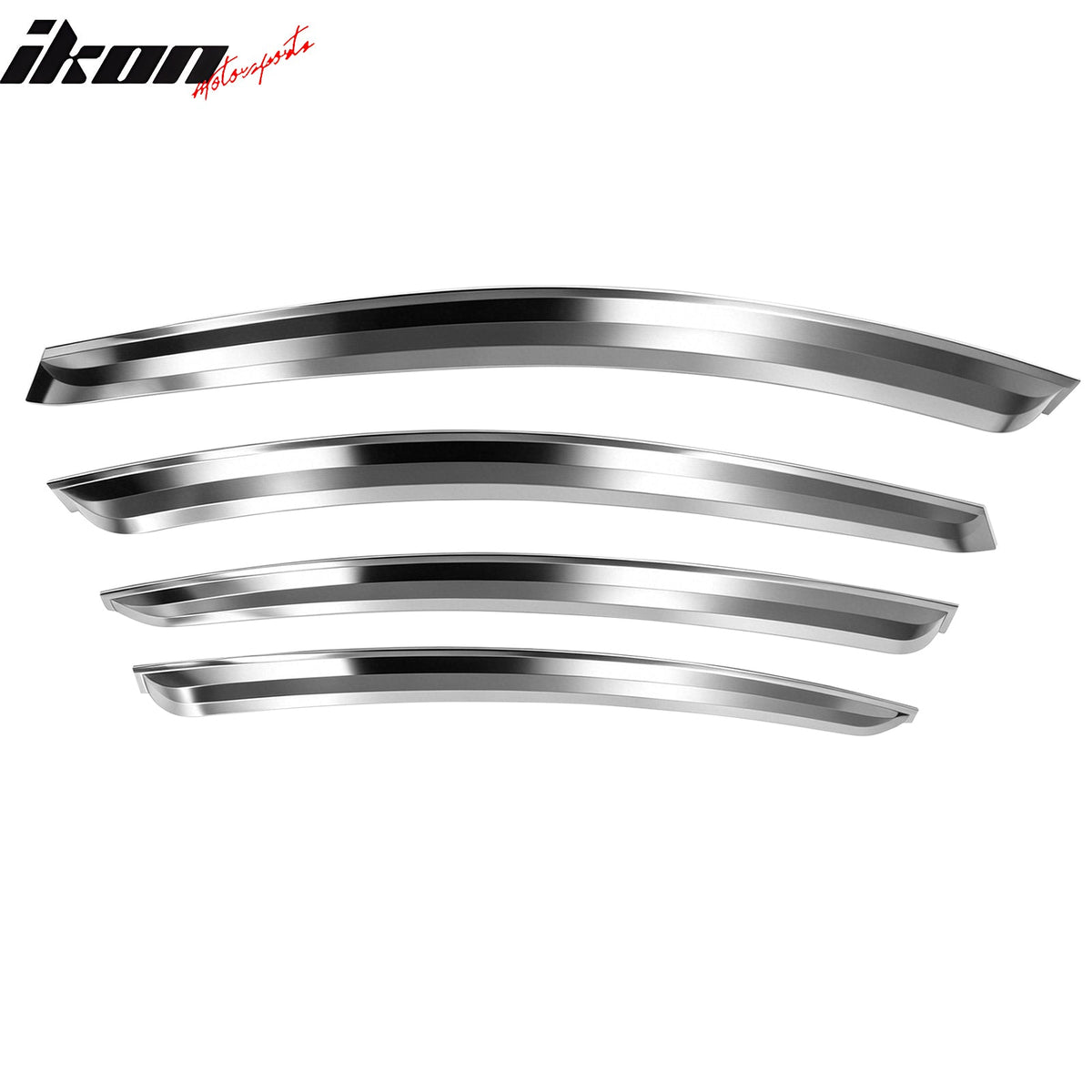 2011-2015 Chevrolet Chevy Cruze Window Visors Vent Wind Rain Sun Guards Deflectors ABS Plastic Chrome 4PCS