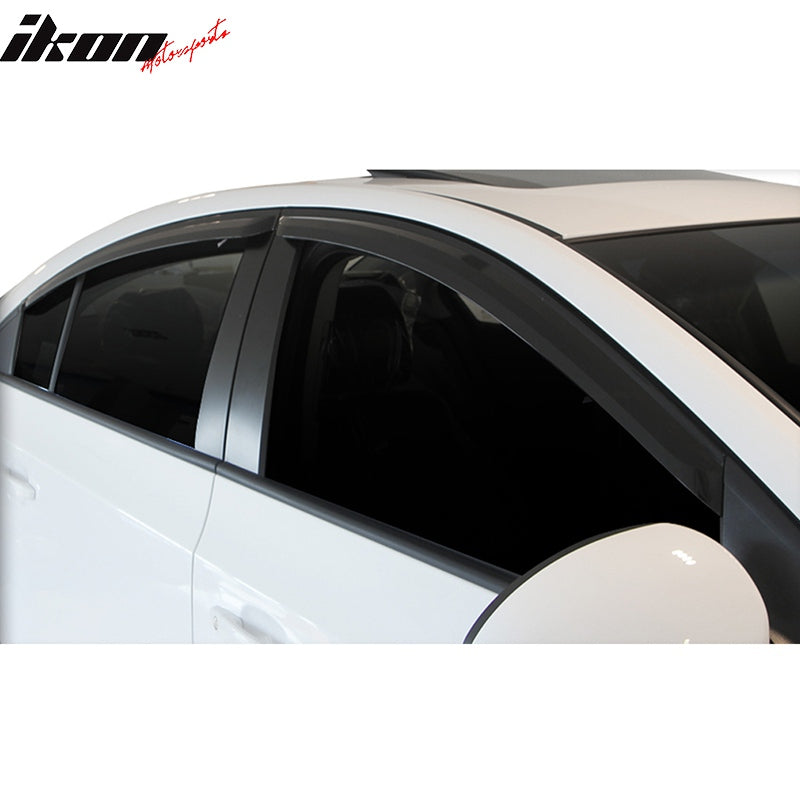 2011-2015 Chevrolet Cruze Dark Smoke Window Visors Rain Sun Guard ABS