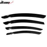 2011-2015 Chevrolet Chevy Cruze Window Visors Vent Wind Rain Sun Guards Deflectors ABS Plastic Smoke/Tinted 4PCS