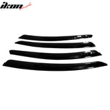 2011-2015 Chevrolet Chevy Cruze Window Visors Vent Wind Rain Sun Guards Deflectors ABS Plastic Smoke/Tinted 4PCS
