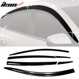 2016-2022 Chevrolet Malibu Dark Smoke ABS Window Visors Tape On 6PCS