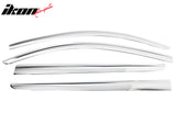 2015-2020 Chevrolet Suburban Chrome ABS Window Visors Tape On 4PCS