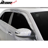2011-2023 Chrysler 300 Tape-On Chrome 4PCS Window Visors Guards ABS