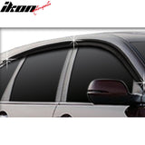2012-2016 Honda CR-V Dark Smoke Window Visors Tape On Deflectors 6PCS