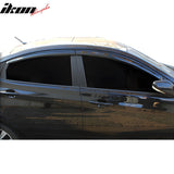 2012-2017 Hyundai Accent Dark Smoke Window Visors Rain Sun Guard ABS