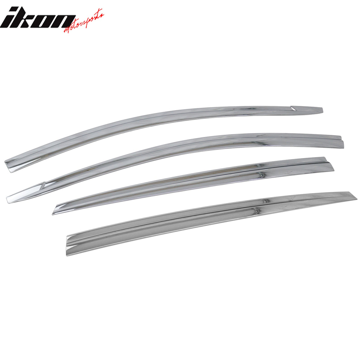2017-2022 Hyundai Ioniq Window Visor Chrome ABS Sun Rain Guard 6PCS