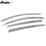 2017-2022 Hyundai Ioniq Window Visor Chrome ABS Sun Rain Guard 6PCS