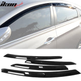 2011-2014 Hyundai Sonata Dark Smoke Window Visors Rain Sun Guard ABS