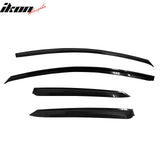 2009-2013 Kia Forte Hatchback Window Visors Vent Wind Rain Sun Guards Deflectors ABS Plastic Smoke/Tinted 4PCS