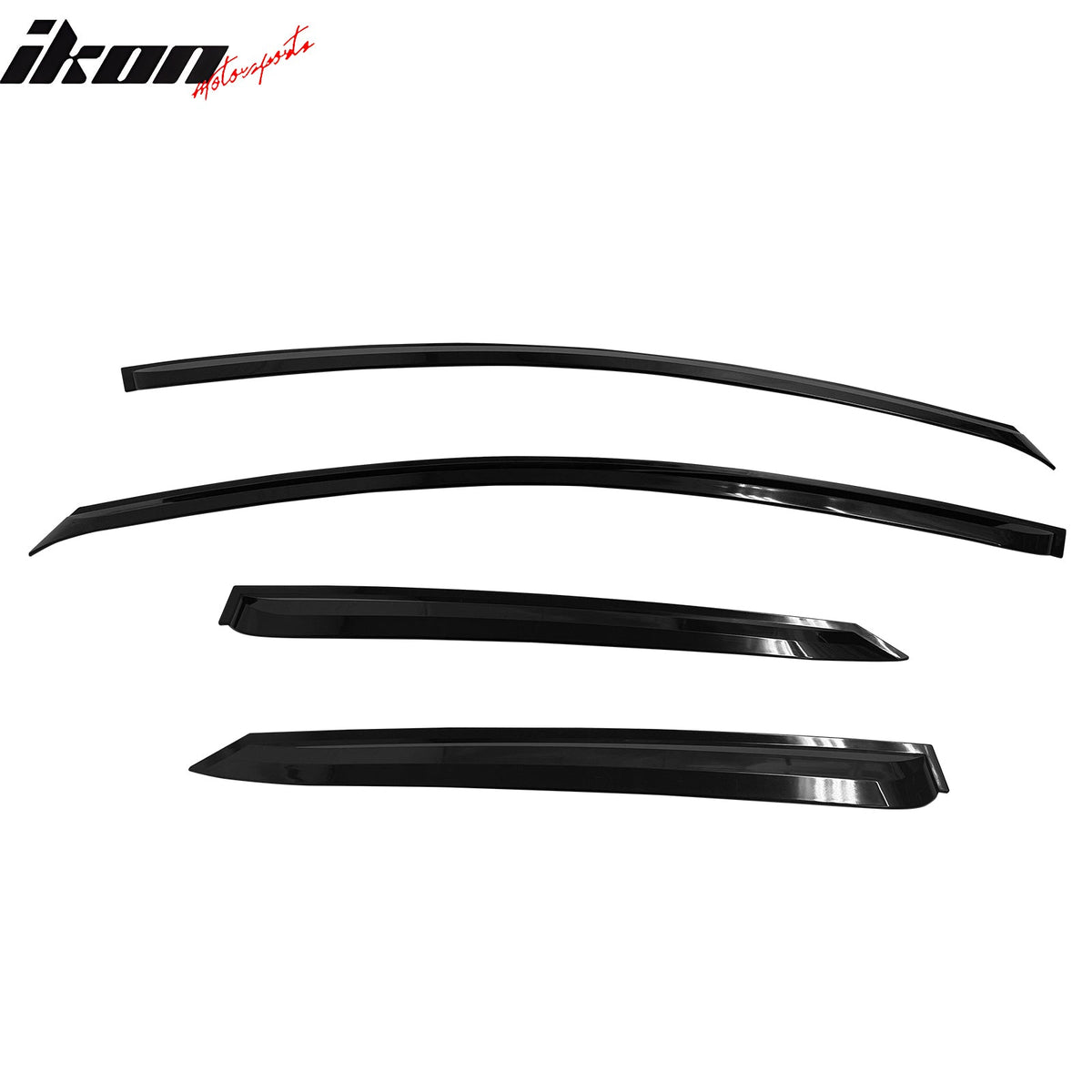 2009-2013 Kia Forte Hatchback Window Visors Vent Wind Rain Sun Guards Deflectors ABS Plastic Smoke/Tinted 4PCS