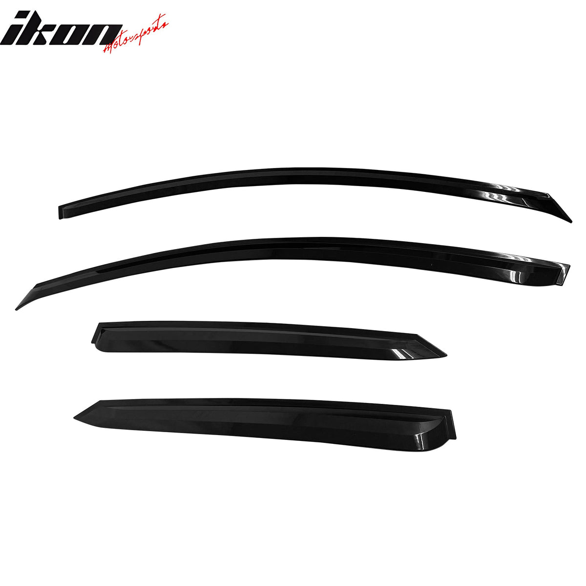 2009-2013 Kia Forte Hatchback Window Visors Vent Wind Rain Sun Guards Deflectors ABS Plastic Smoke/Tinted 4PCS