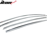 2011-2015 Kia Optima Window Visor ABS Chrome Sun Rain Side Guard 4PC