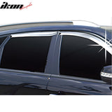 2011-2015 Kia Sorento Chrome Window Visors Rain Sun Guard ABS 4PCS