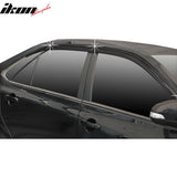 2015-2017 Toyota Camry Dark Smoke Window Visors Rain Sun Guard ABS